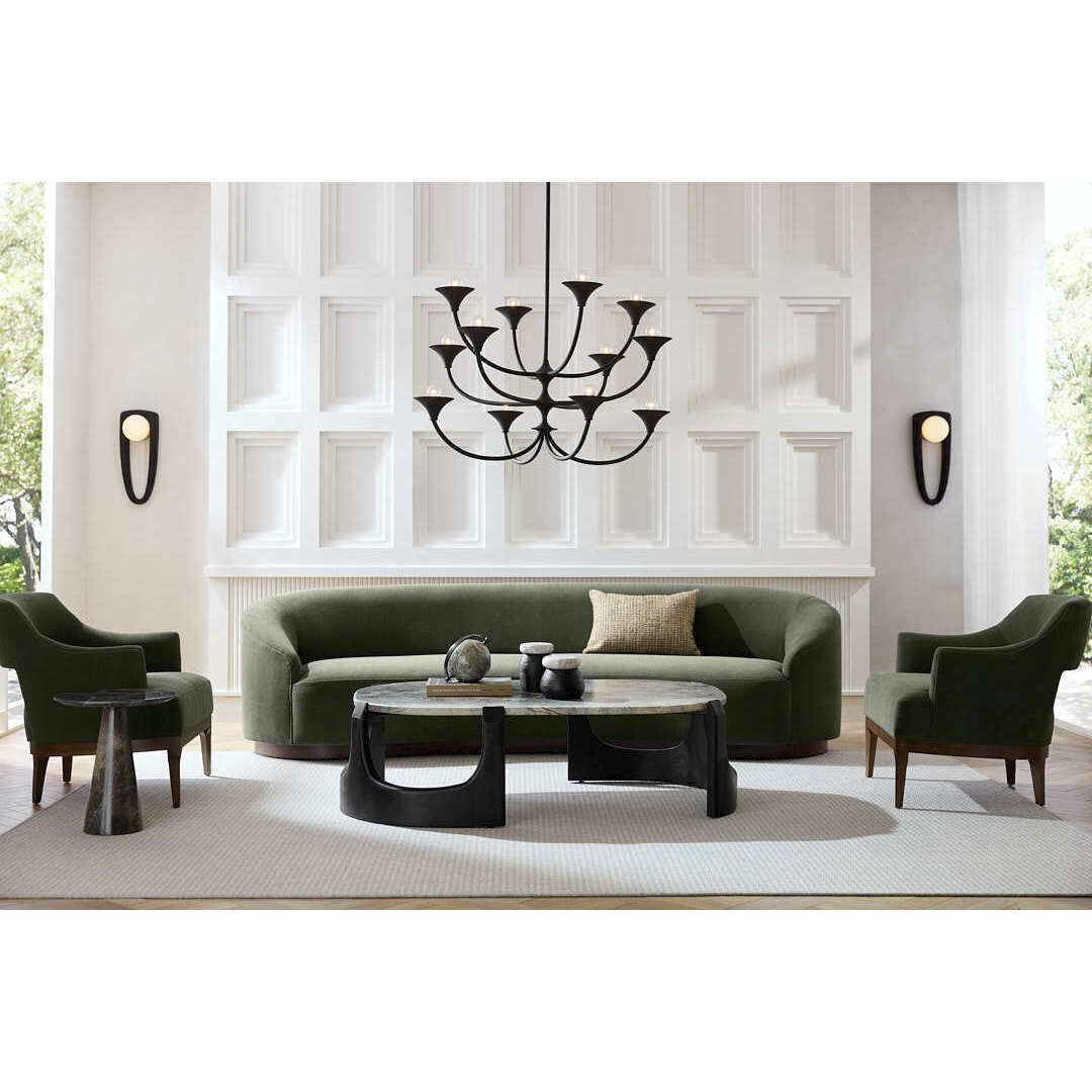 Turner Pine and Dark Walnut Sofa